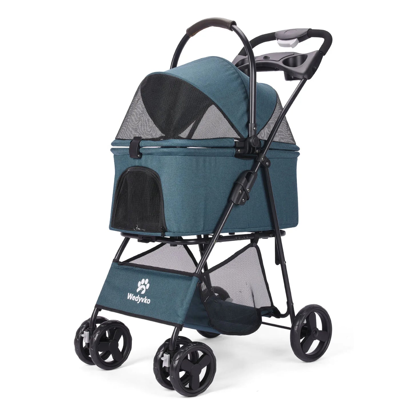 3 In 1 Pet Stroller With Removable Carrier For Small Medium Dogs Cats