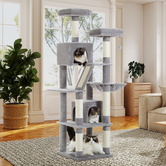 PEQULTI CN Multi Level Cat Tree Tower With Scratching Posts