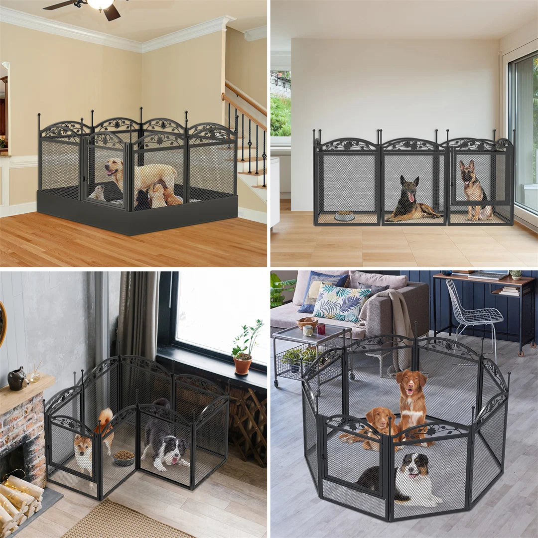 BINGOPAW 8 Panel Heavy Duty Dog Playpen For Indoor Outdoor