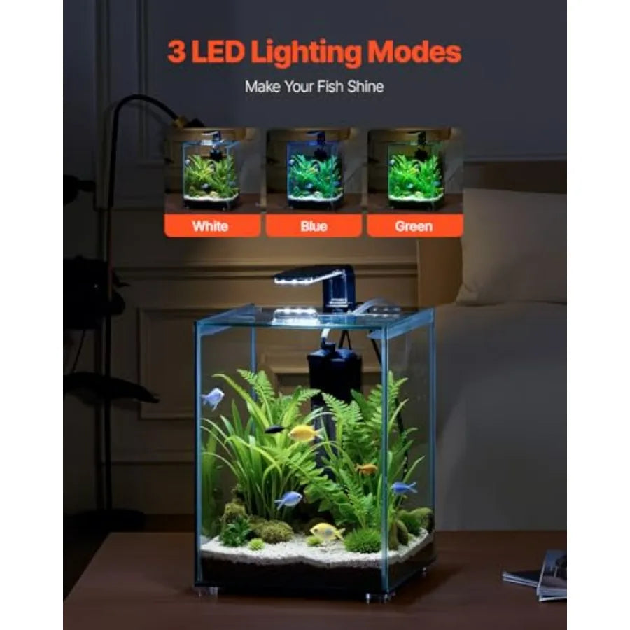 Ultra Clear Plastic Smart Fish Tank With Self Cleaning System