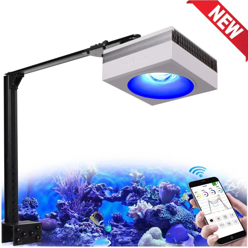 PopBloom RL90 WiFi Aquarium Light Full Spectrum For Reef Tanks
