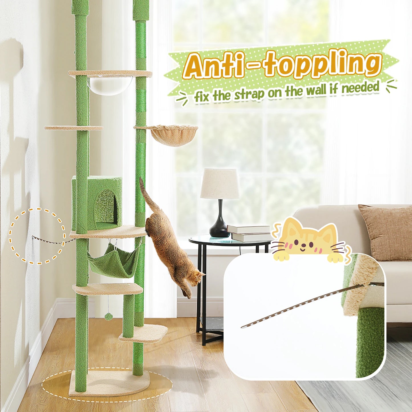 PAWZ Road Five Tier Cat Tree Tower For Indoor Cats