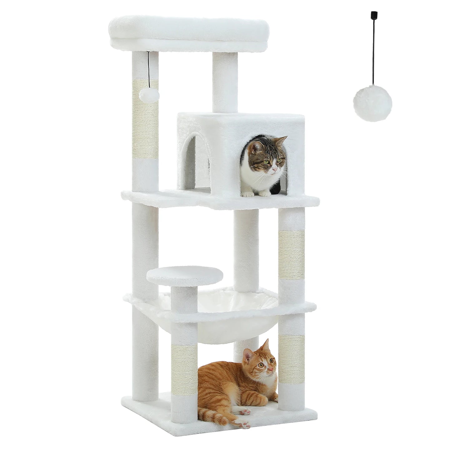 PETEPELA Cat Tree Indoor 5-Level Tower for Large Cats