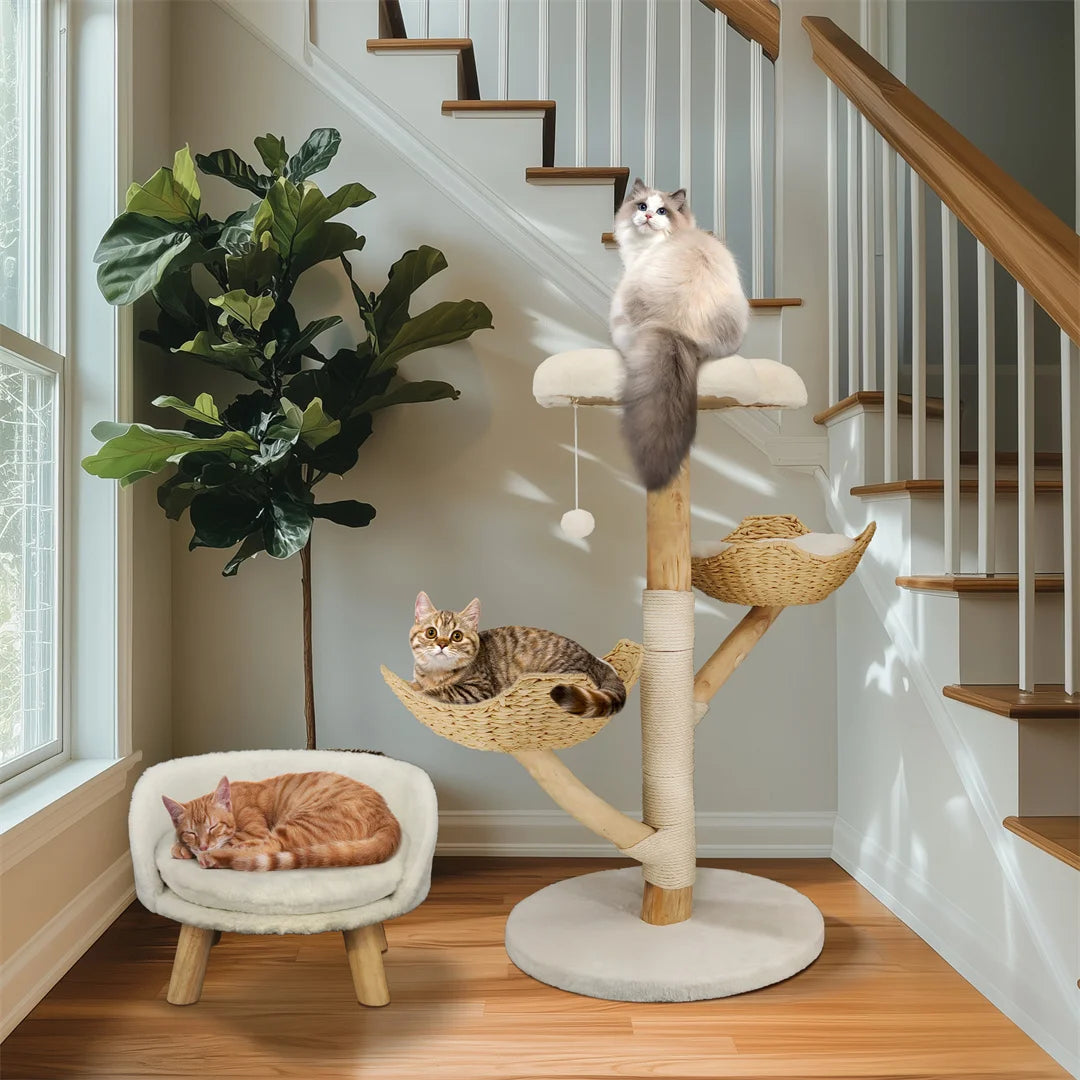 BINGOPAW Modern Cat Furniture Climbing Tree With Scratching Post