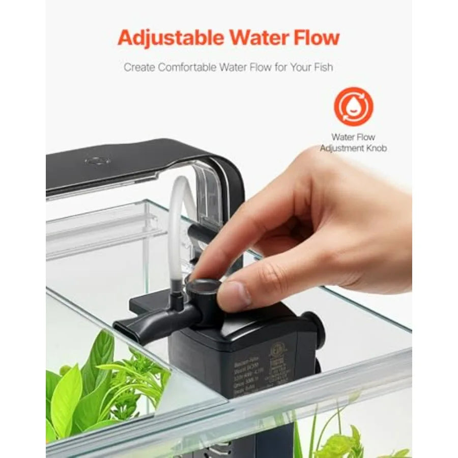 Ultra Clear Plastic Smart Fish Tank With Self Cleaning System