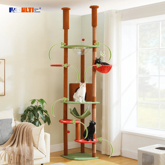 PAWZ Road Five Tier Cat Tree Tower For Indoor Cats