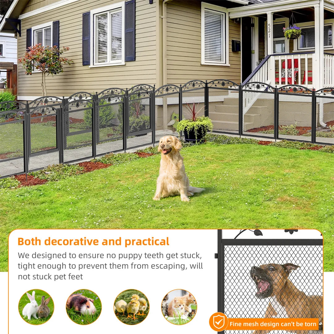 BINGOPAW 8 Panel Heavy Duty Dog Playpen For Indoor Outdoor