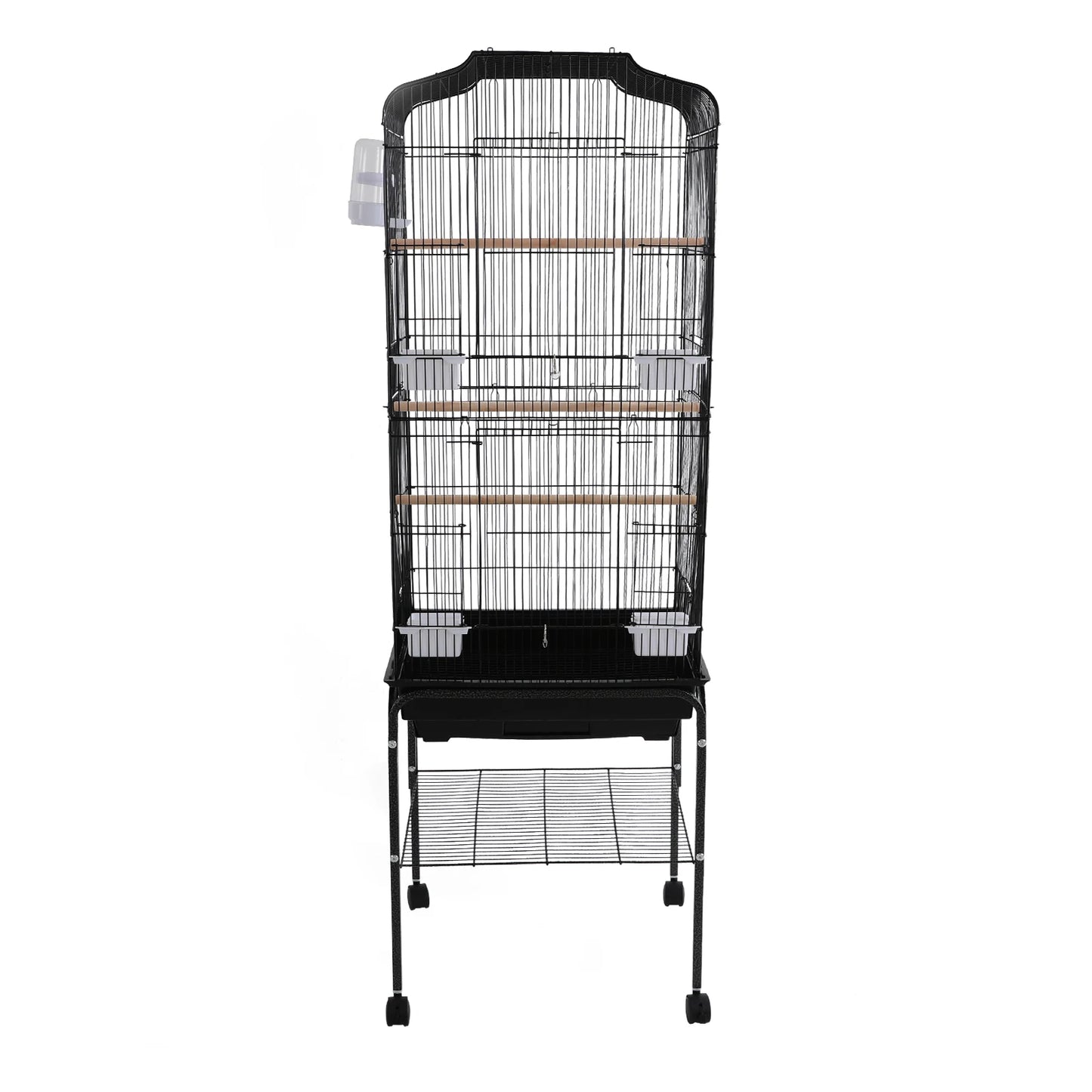 Bird Cage With Stand And Wheels For Cockatiels Parrots Finches