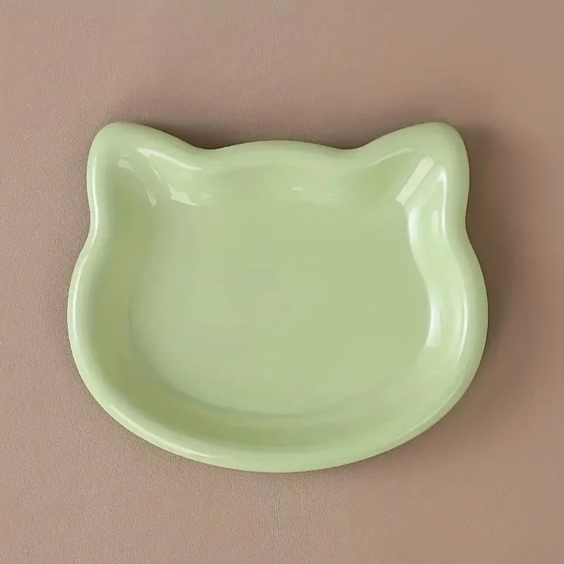 Premium Plastic Cat Food Dish Pet Bowl For Dwarf Cats