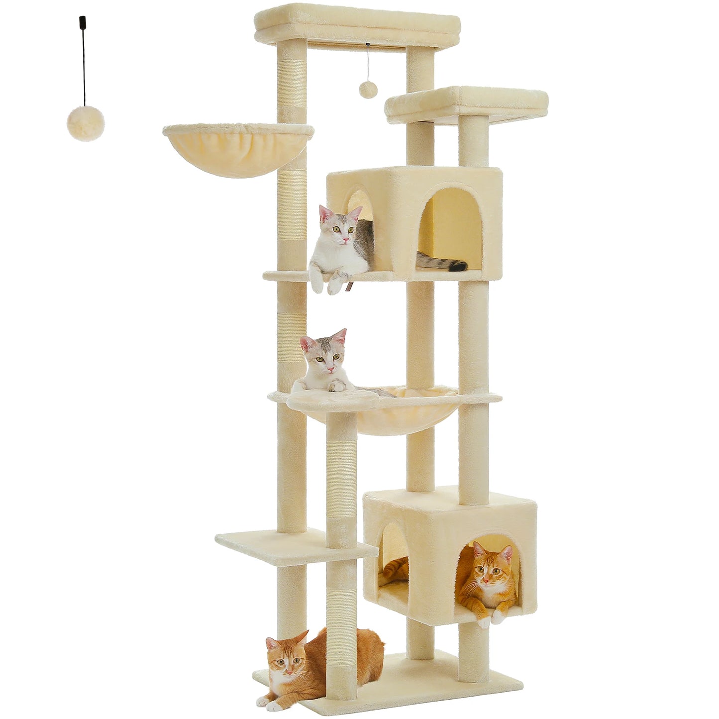 PAWZ Road Cat Tree Tower With Scratching Posts And Perches