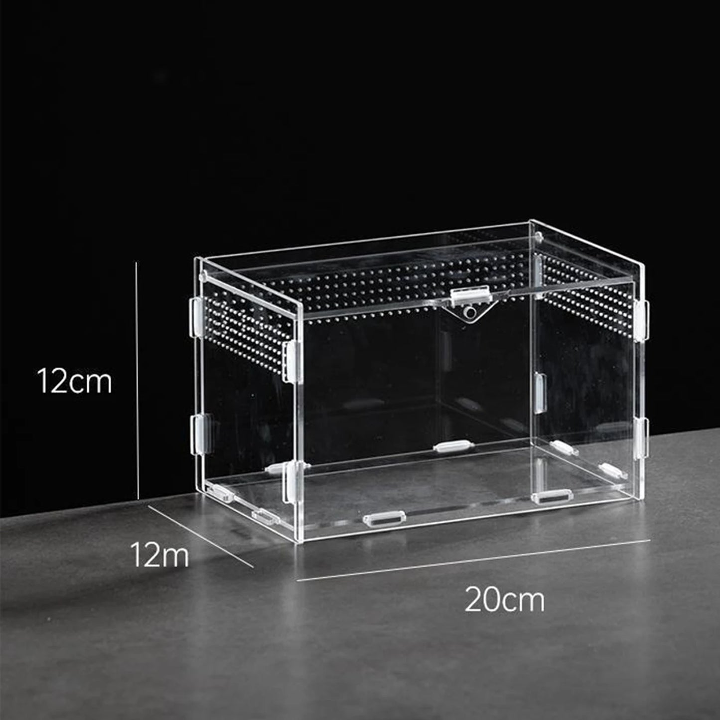 Acrylic Reptile Breeding Box Terrarium Enclosure For Turtles Tarantulas