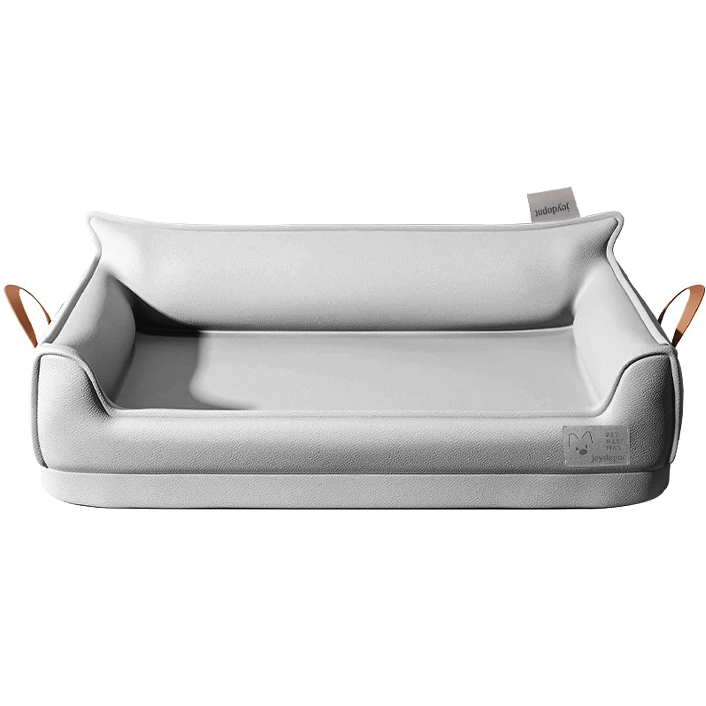 Leather Donut Dog Bed Plush Cushion for Large Dogs