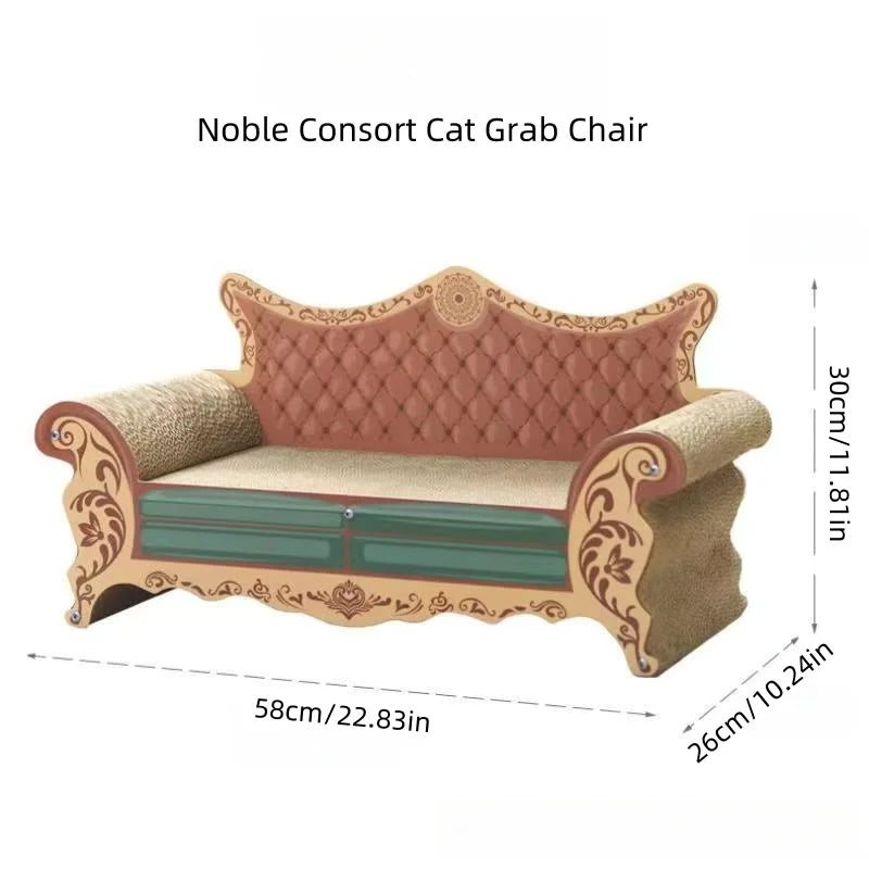 CZBNYX L Shaped Cat Scratch Board Integrated Nest Bed Sofa