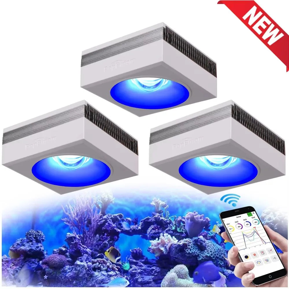 PopBloom RL90 WiFi Aquarium Light Full Spectrum For Reef Tanks