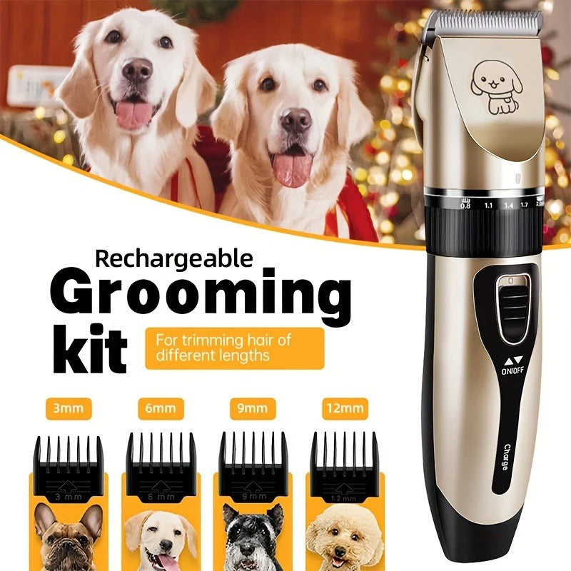 SHUYU Dog Hair Trimmer Kit Electric Clippers For Home Grooming